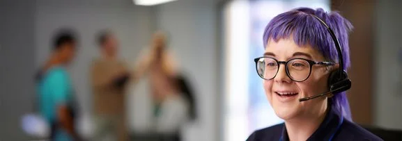 A support line caller on a support call.