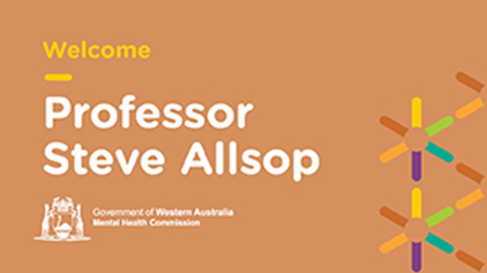 Text graphic reads: Welcome to Professor Steve Allsop